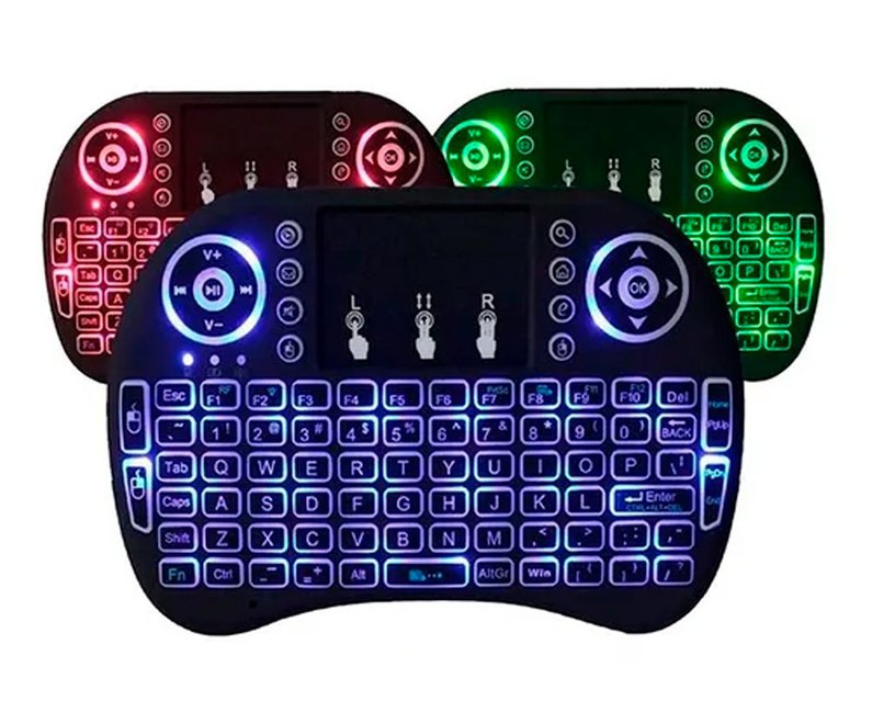 Mini Teclado Keyboard Sem Fio Wireless Iluminado Blidus